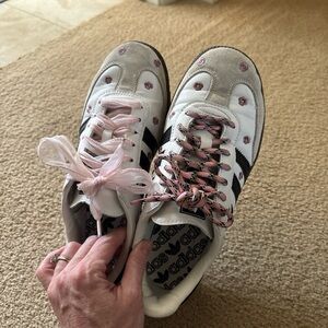 Adidas floral samba trainers